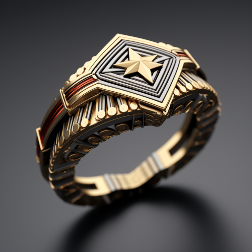 Realistic Art Deco Wonder Woman Ring