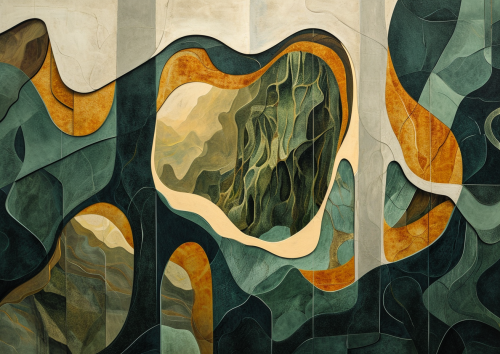 Art Nouveau Painting Nature Abandoned LA