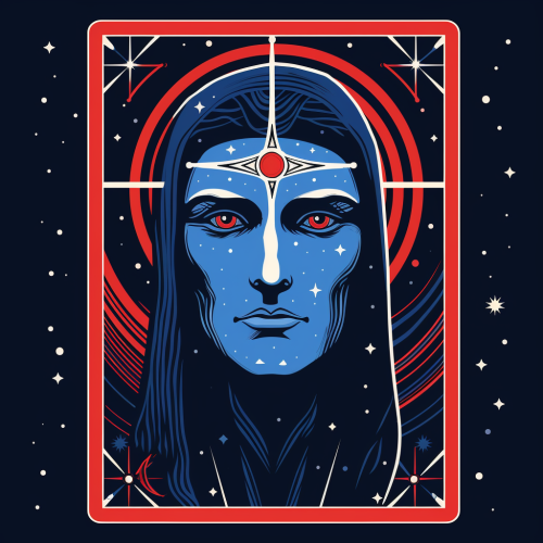 The Artist Tarot Card - Cartoon Face