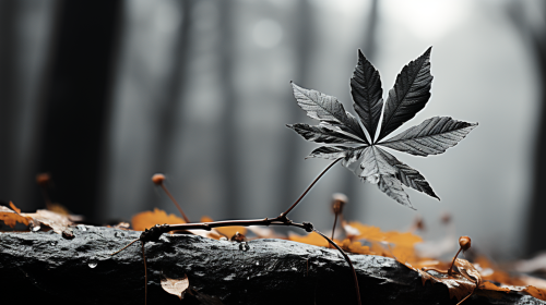 Colorful fall leaves in Asheville