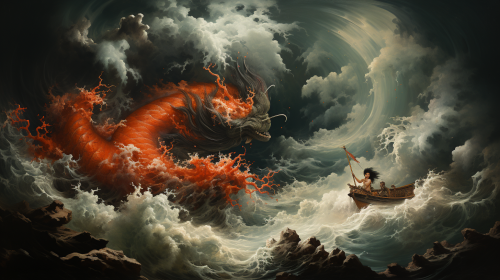 Gorgeous Asian siren captivating sailors