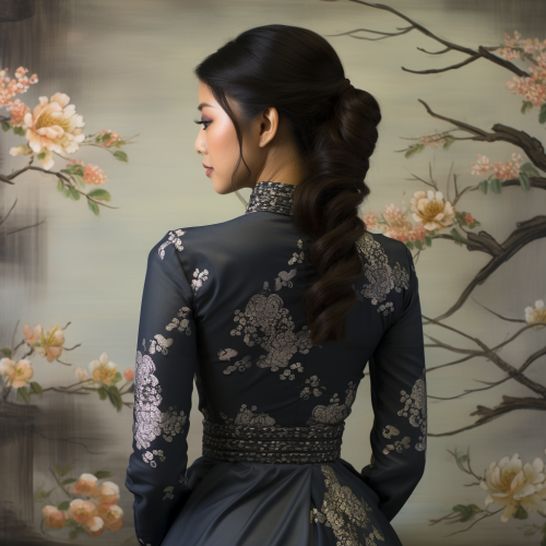 Asian woman spine position