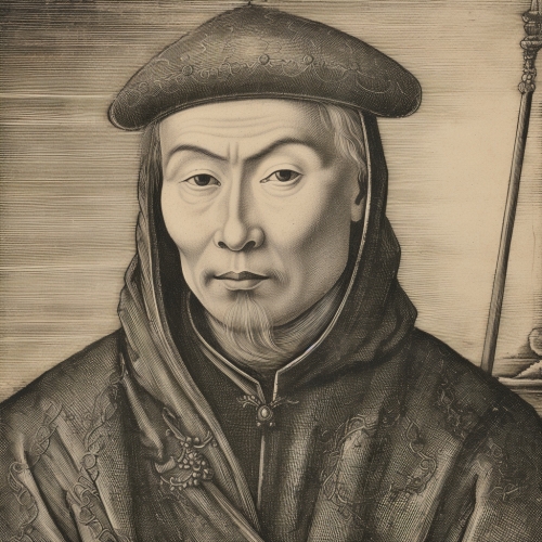 Asian man in dark suit with gentle expression