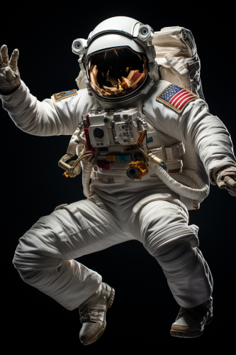 Astronaut dancing like Fred Astaire