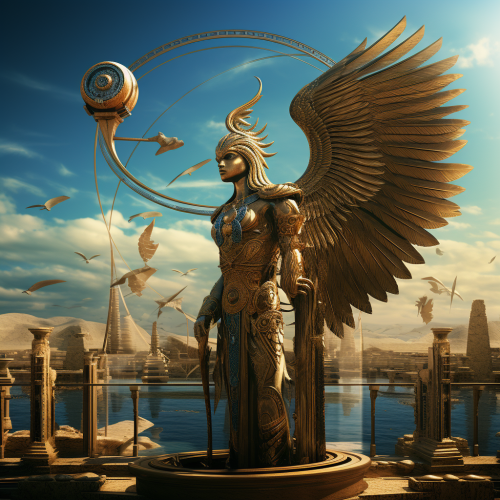 Atlantis with Lapiz Lazulli and Gold