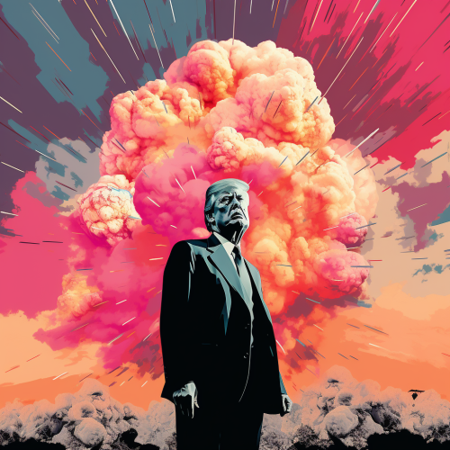 Donald Trump's split atomically  ?