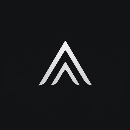 Audio logo minimalist logomark impulse wave 80s 90s black and white
