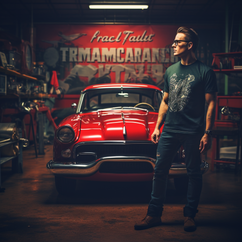 Automotive photographer's t-shirt design