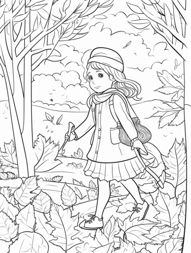 Autumn Leaves Coloring Book