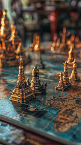 Ayutthaya Throne Game Board Image