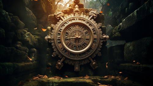 Highly Realistic Aztec Clock Photography