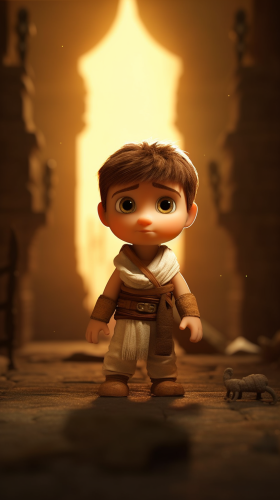 Baby Tom Cruise Cartoon in The Mummy