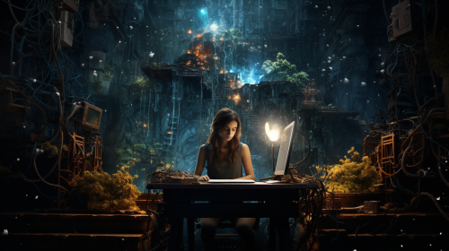 Computer Backup Server Sci-Fi