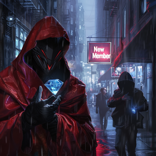 Black guys with masks and diamonds