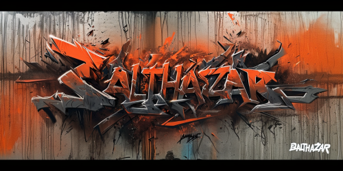 BALTHAZAR 3D Graffiti Ink Style