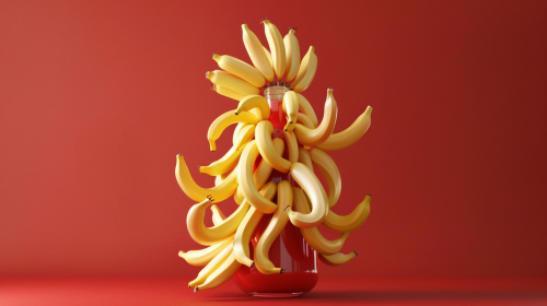 Bunch of bananas spinning rapidly Bunch of bananas spinning rapidly