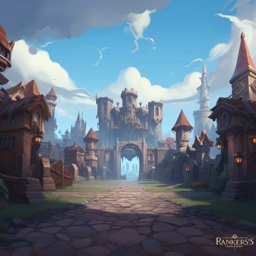 Battlerite Game Landscape in Ancient Kiev Slavic Theme Battlerite Game Landscape in Ancient Kiev Slavic Theme