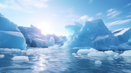 Close-up of Mysterious Glacier