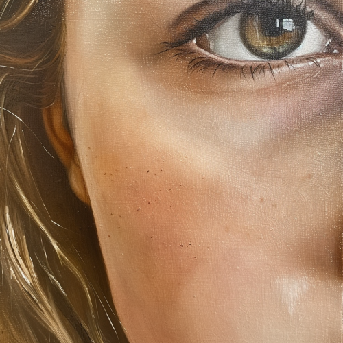 Beautiful Girl with Calm Expression