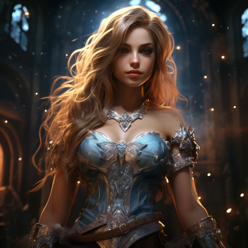 Stunning Girl Character in World of Warcraft