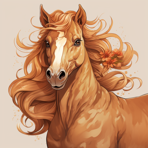 Beautiful horse with girly features
