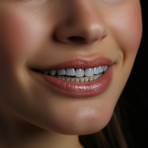 Woman with Brackets - Orthodontic Treatment
