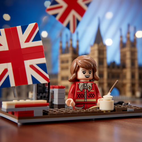 Beautiful girl learning English in Minecraft