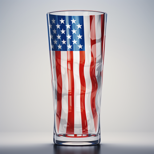 Beer glass flag photo
