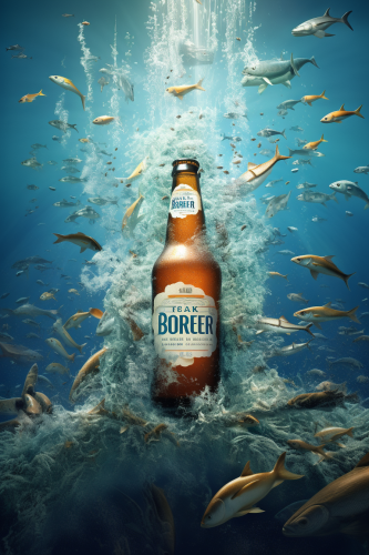 Beer Ocean Image