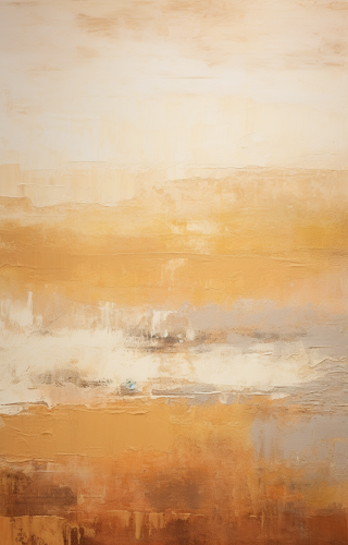 Impressionist landscape with beige and stripes