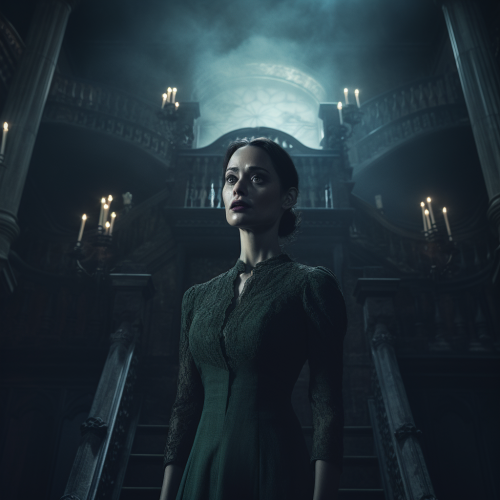 Scary Bent Neck Lady Haunting House