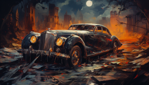 Majestic Bentley Continental GT with spider webs