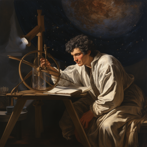 Painting of Biblical-era Astronomer