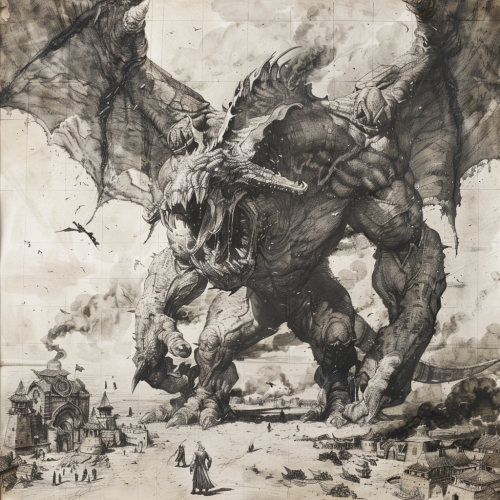 AI prompt biggest beshbarmak drawing