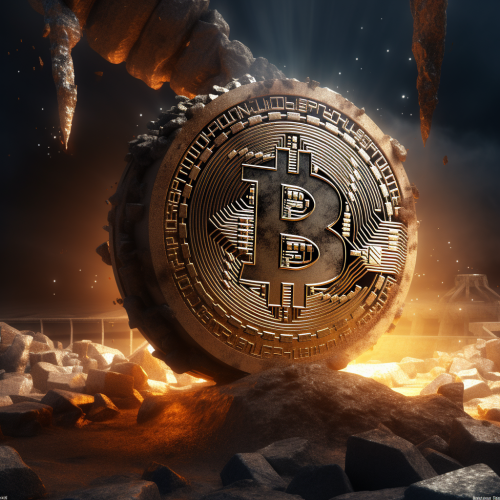 Bitcoin soaring high to the moon