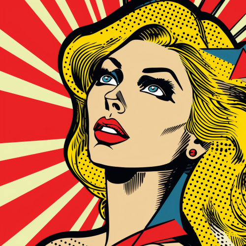 Bitcoin in Roy Lichtenstein Style