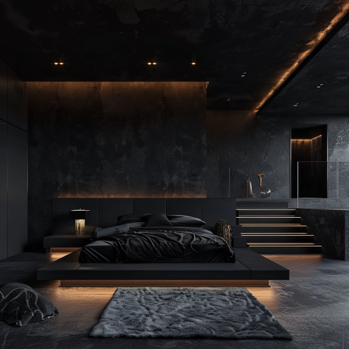 Virtual Reality Black Bedroom Virtual Reality Black Bedroom