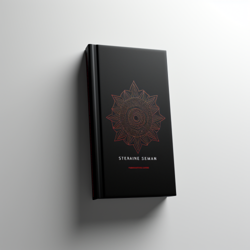 Black book cover on white background