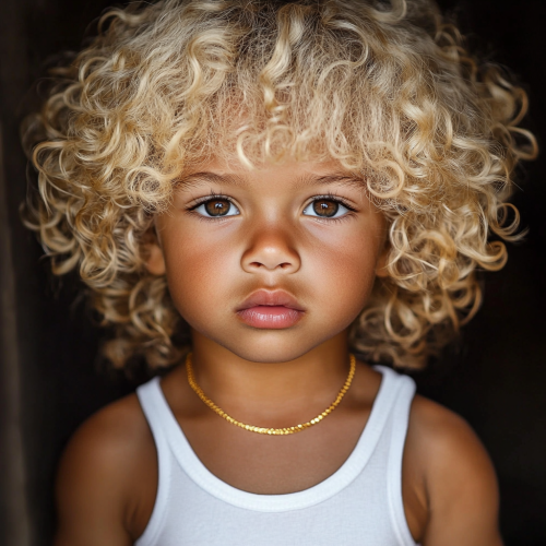 Muscular Black Boy Toddler Fashion