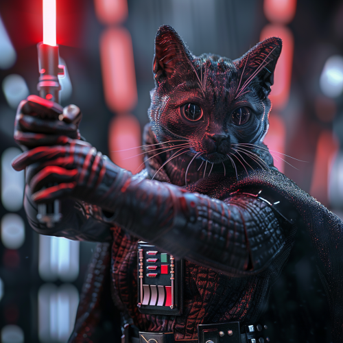 Black Cat Darth Vader Lightsaber