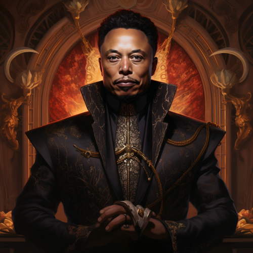 Black Elon Musk  headshot