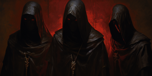 Group of Men Playing DND in Dark House  ?