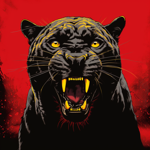 Black Panther from 1920 Circus Poster