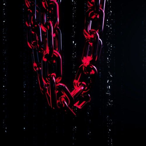 Close-up of glittery neon chains