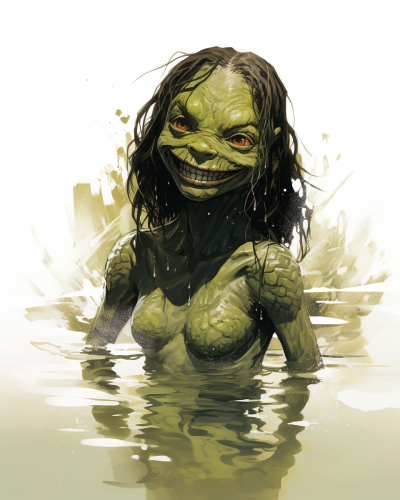 Smiling creature from the Black Lagoon
