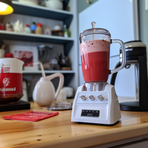 Blender with Red Splatter Blender with Red Splatter