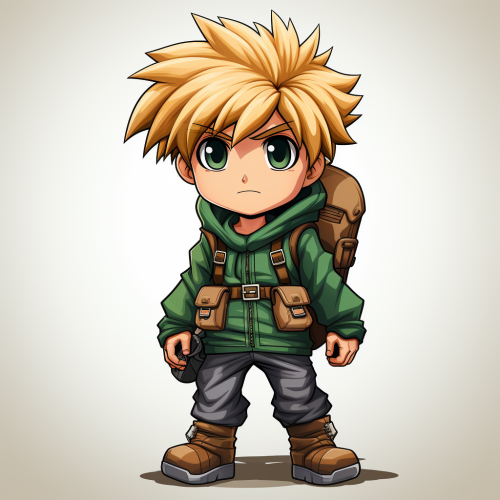 Sprite of blond boy in green costume Sprite of blond boy in green costume