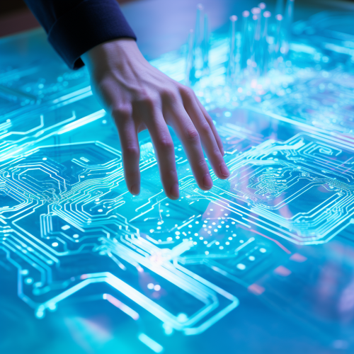 blue machine hands circuits image blue machine hands circuits image