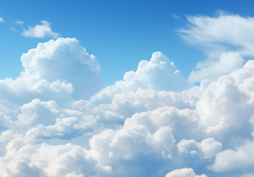 Idyllic blue sky with clouds