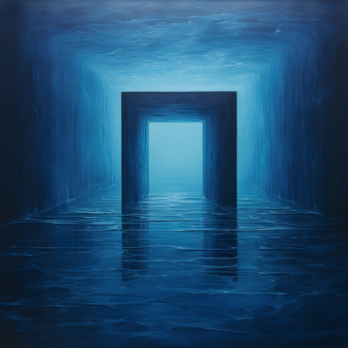 Blue square on a background